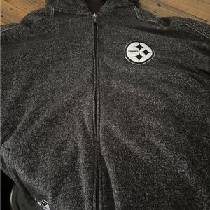 Steelers Charcoal Gray Hooded Jacket